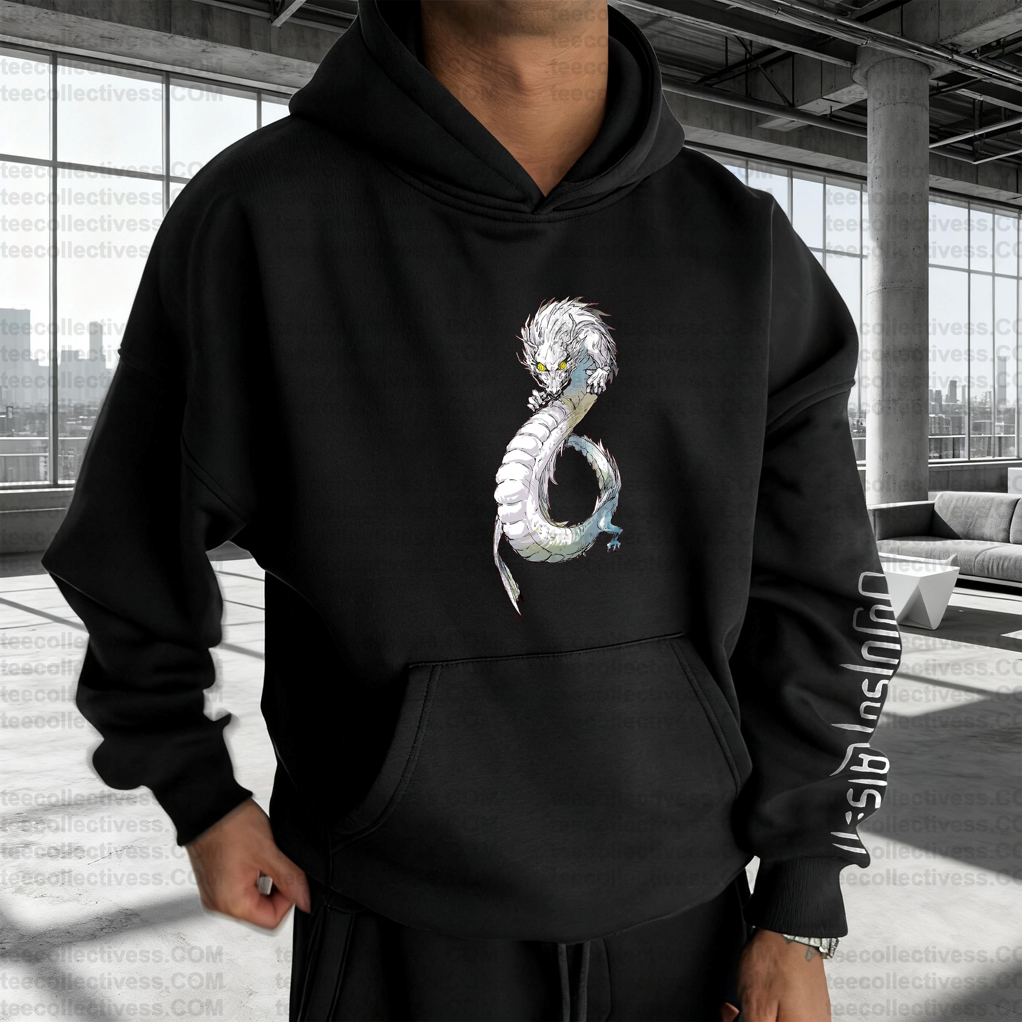 Plus Velvet Unisex Anime Graphic Streetwear Vintage Hoodie