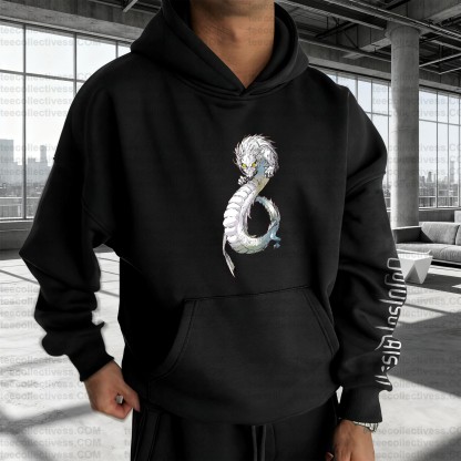 Plus Velvet Unisex Anime Graphic Streetwear Vintage Hoodie