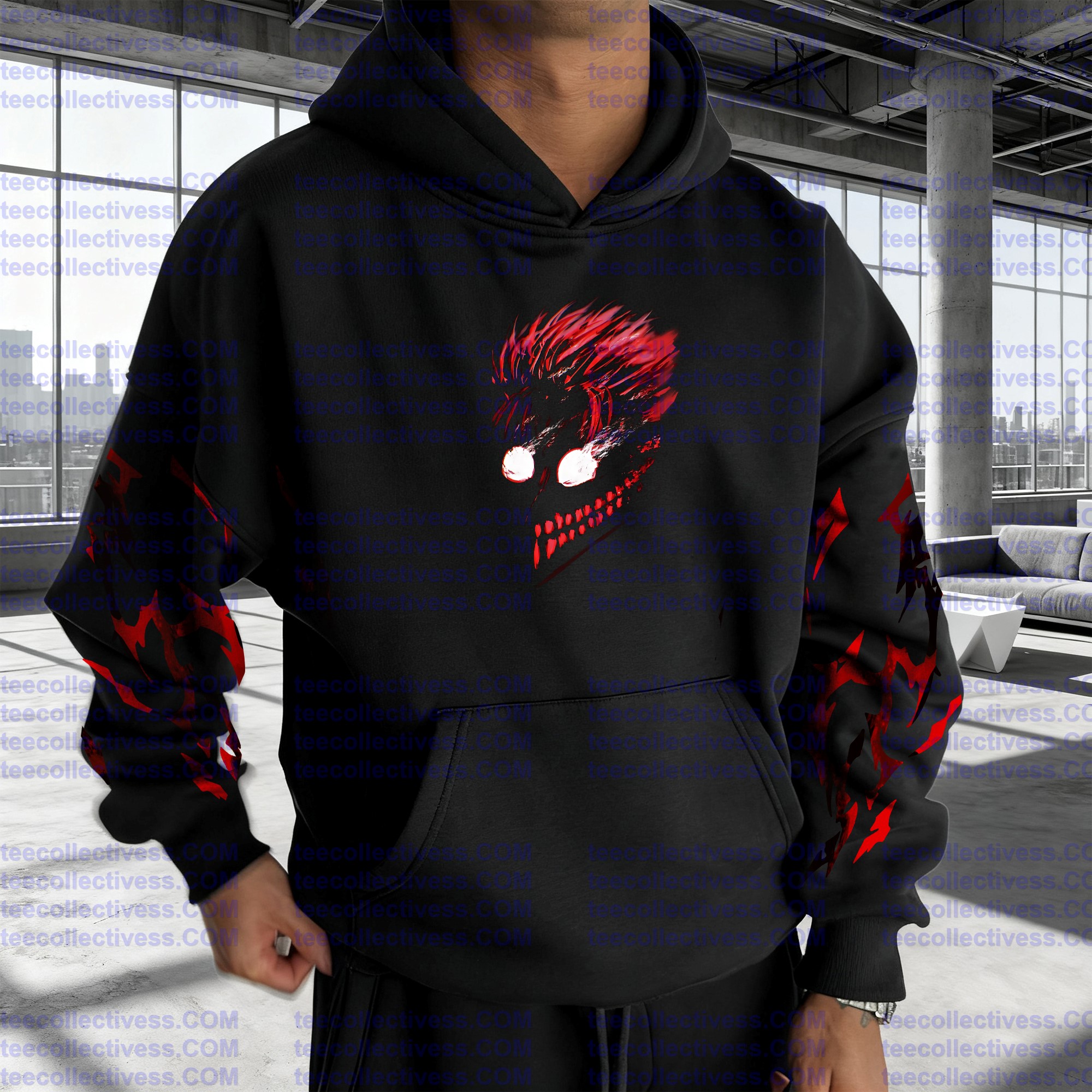 Unisex Anime Graphic Streetwear Wintage Plush Hoodie