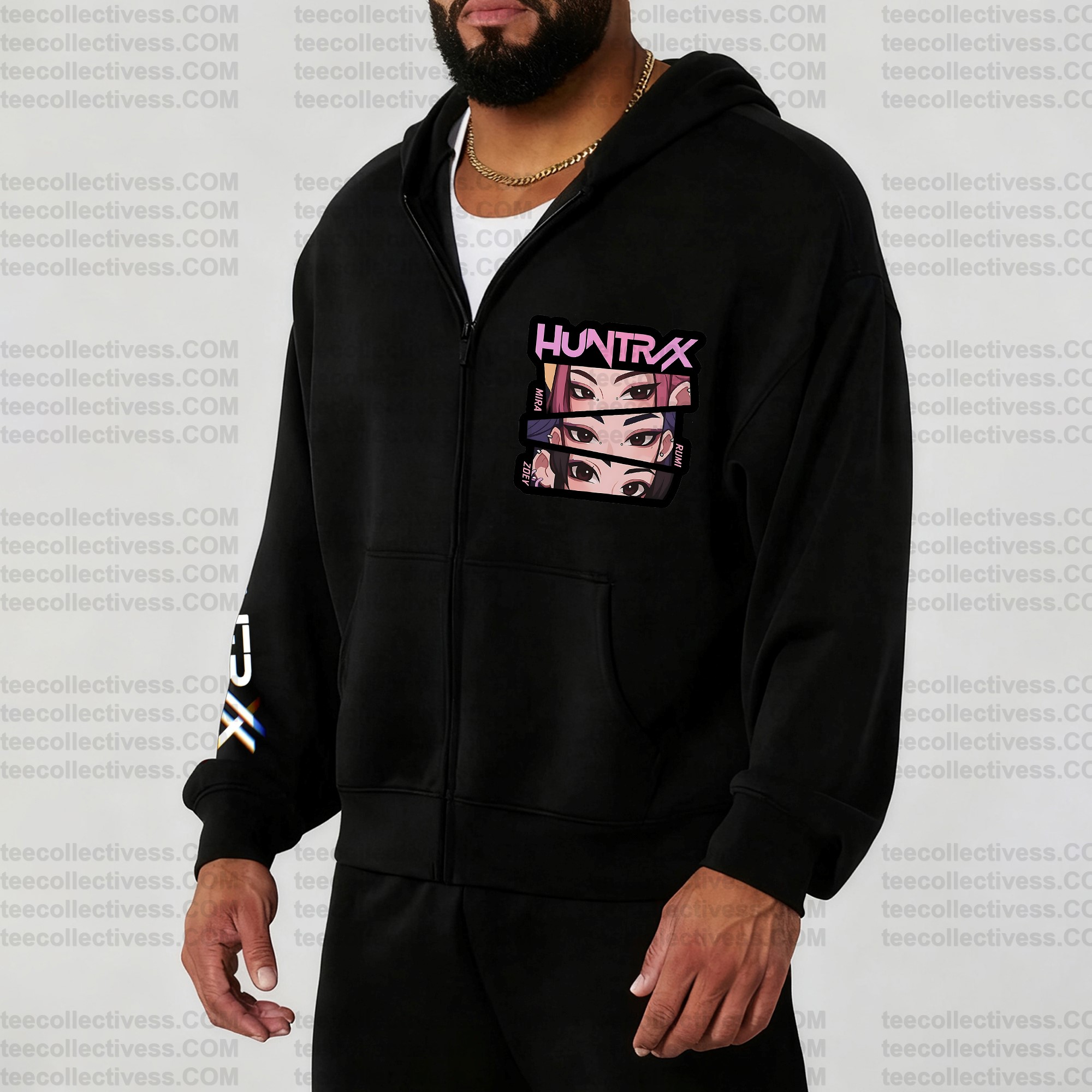 Unisex Graphic Streetwear Vintage Zipper Cardigan Plush Hoodie