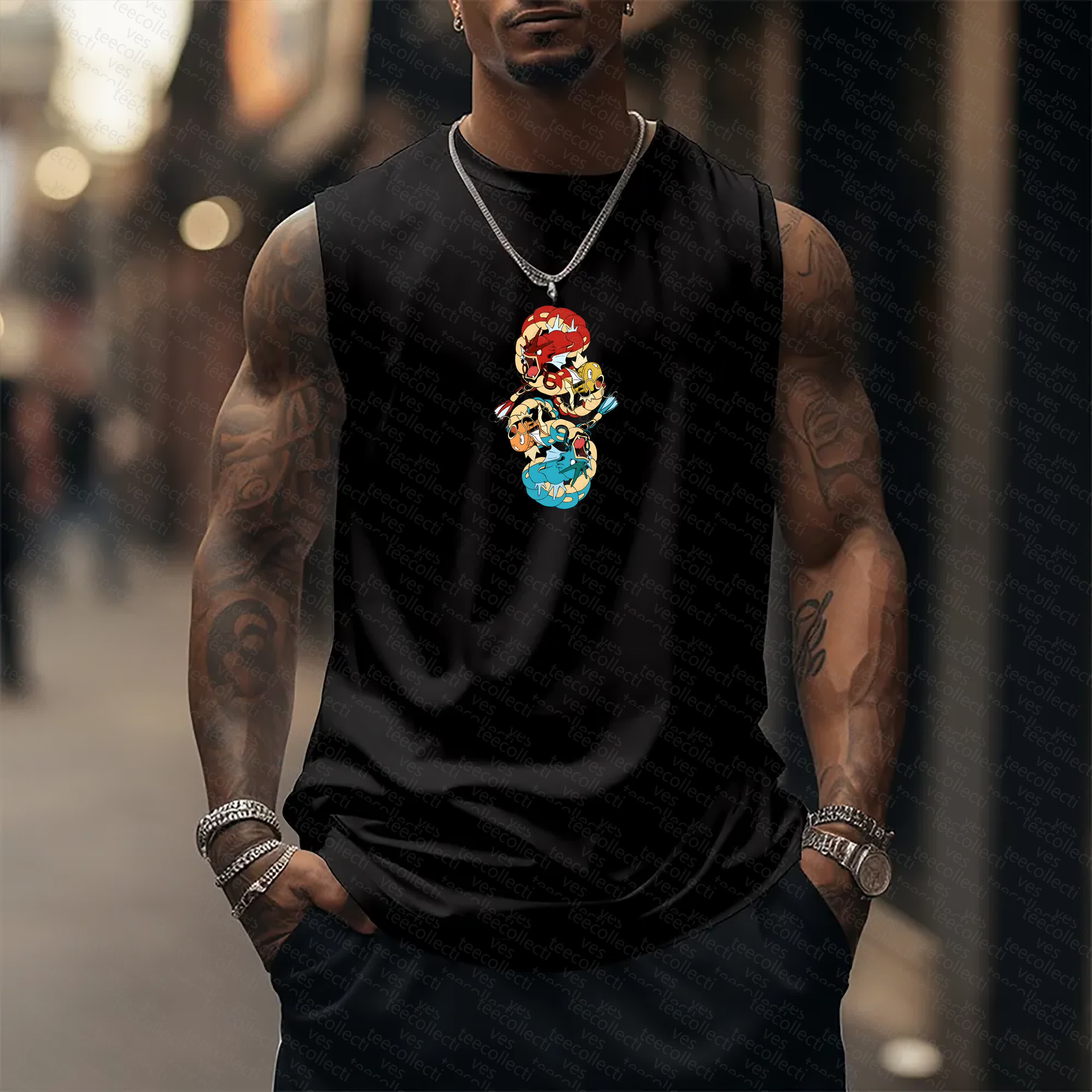 Unisex  “Pokémon” Casual Anime  Tank Top