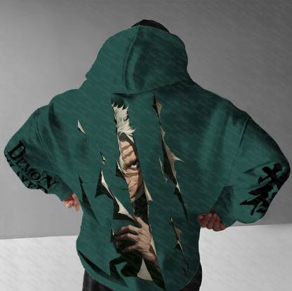 Unisex “Demon Slayer” Anime Graphic Streetwear Vintage Hoodie