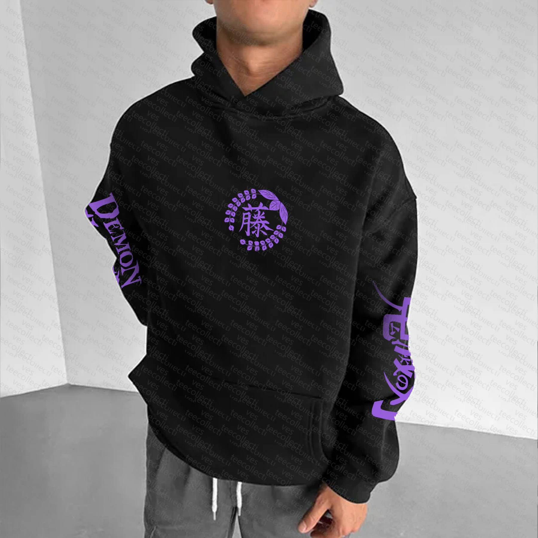 Unisex “Demon Slayer” Anime Graphic Streetwear Vintage Hoodie