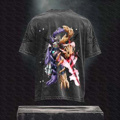 Unisex Anime Inspired Vintage T-Shirt丨 Digimon
