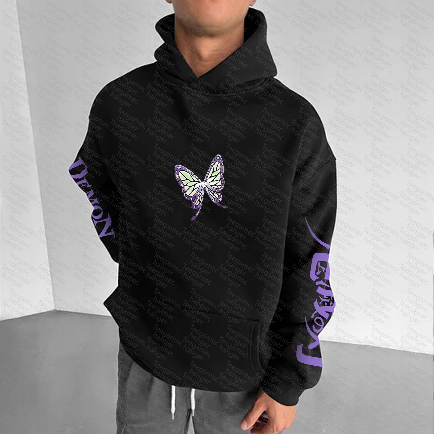 Unisex “Demon Slayer” Anime Graphic Streetwear Vintage Hoodie