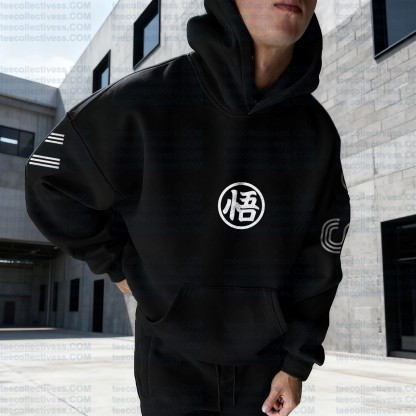 Plus Velvet Unisex Anime Graphic Streetwear Vintage Hoodie