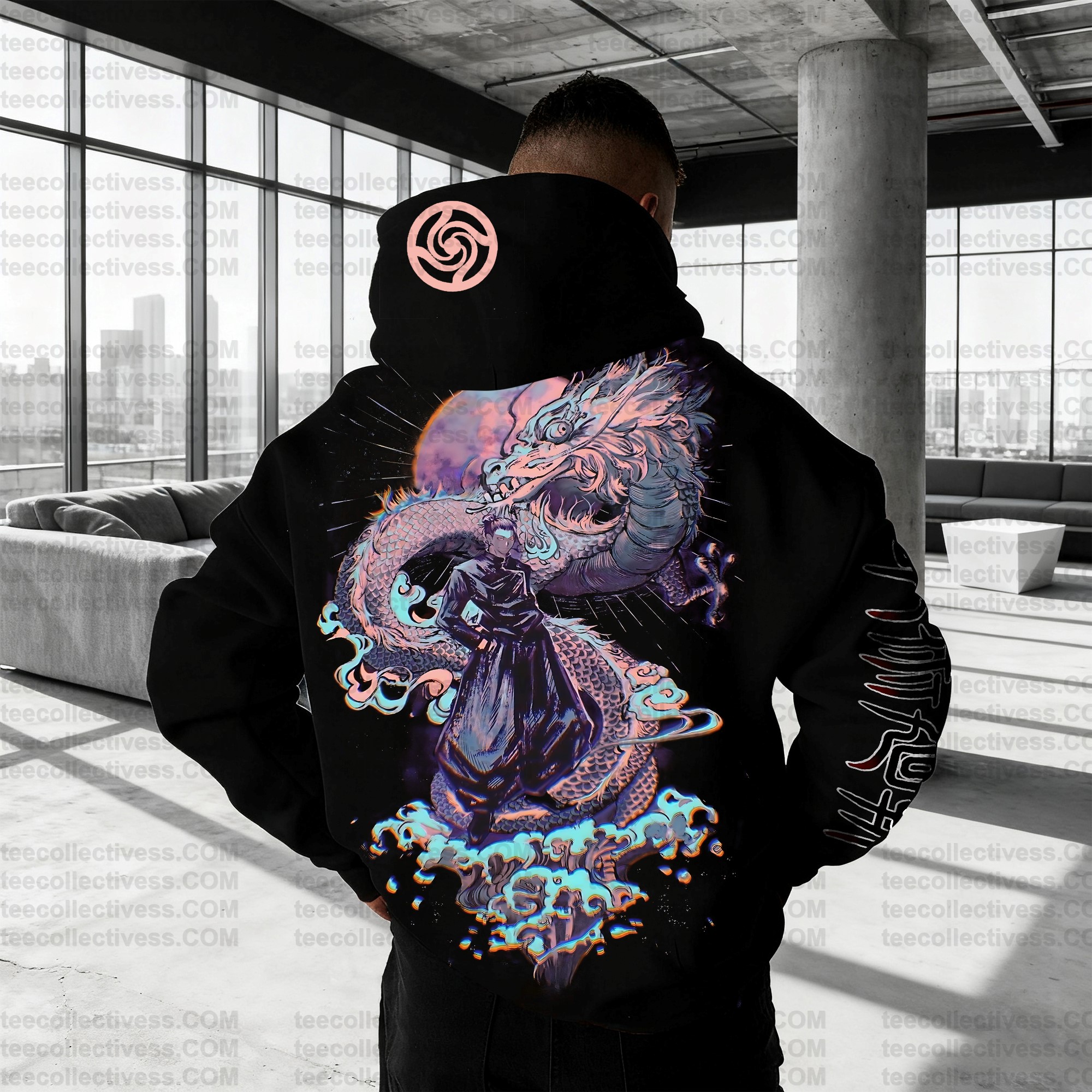 Plus Velvet Unisex Anime Graphic Streetwear Vintage Hoodie