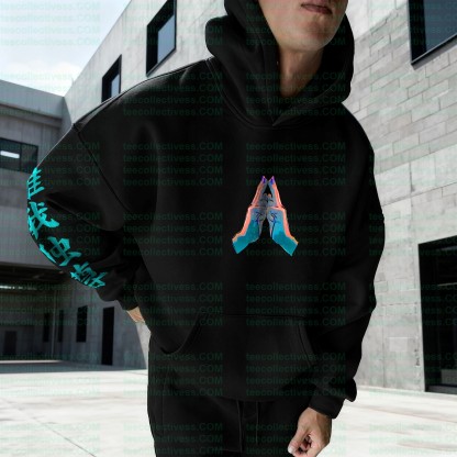 plus velvetUnisex Anime Graphic Streetwear Vintage Hoodie