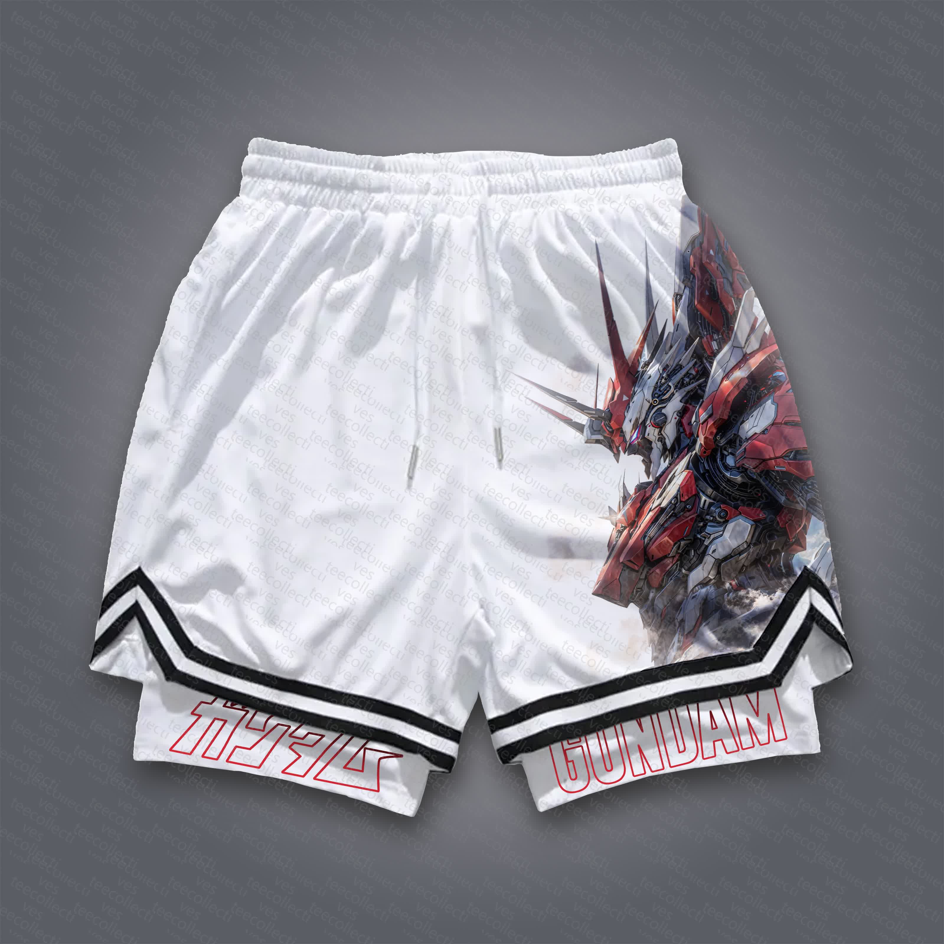 Unisex  “Gundam Series” Casual Anime Streetwear Shorts