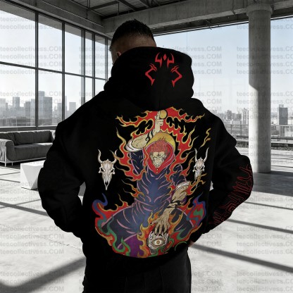 Plus Velvet Unisex Anime Graphic Streetwear Vintage Hoodie