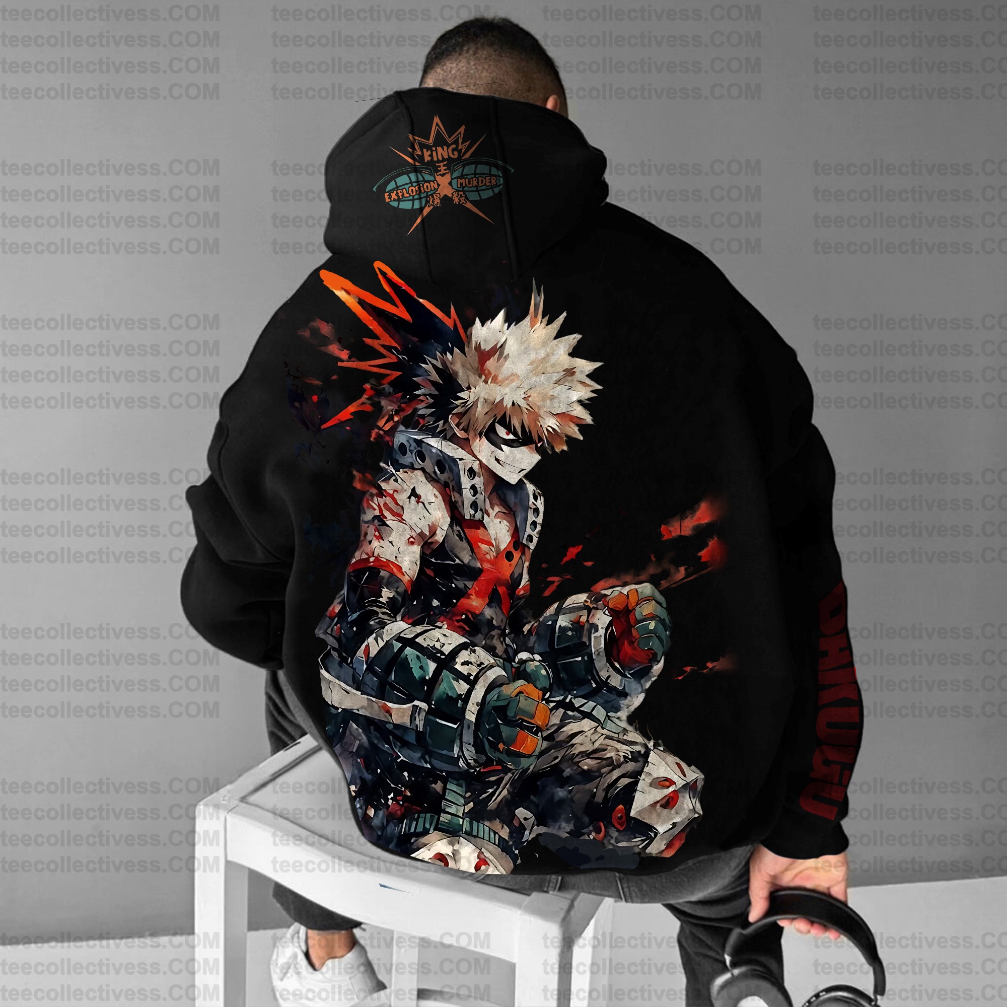 Unisex Anime Graphic Streetwear Vintage Plush Hoodie