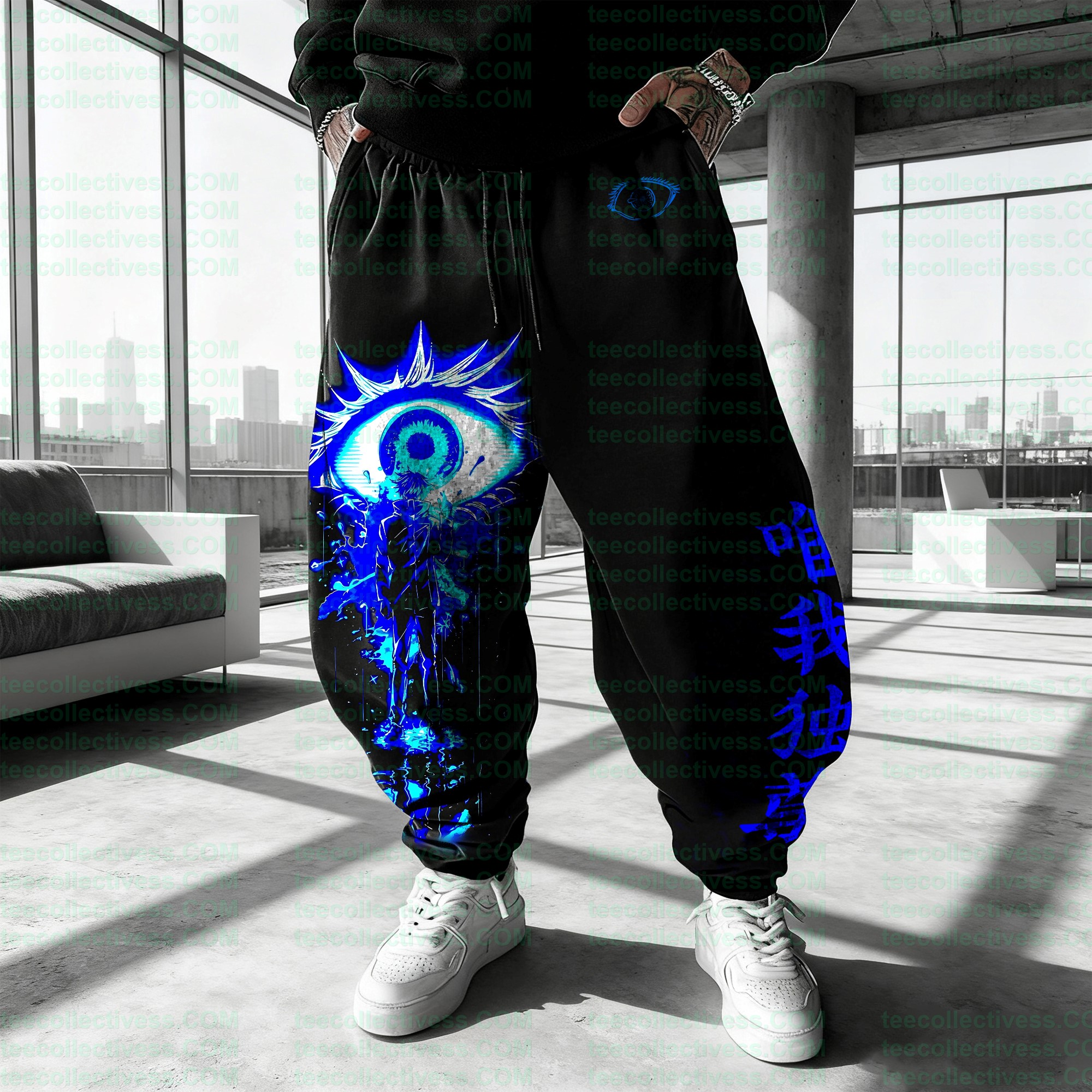 plus velvetUnisex Casual Anime Streetwear Pants