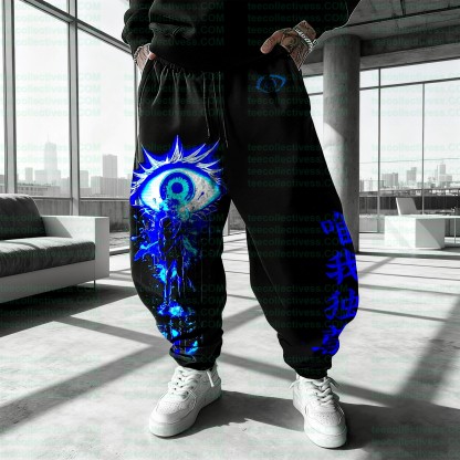 plus velvetUnisex Casual Anime Streetwear Pants