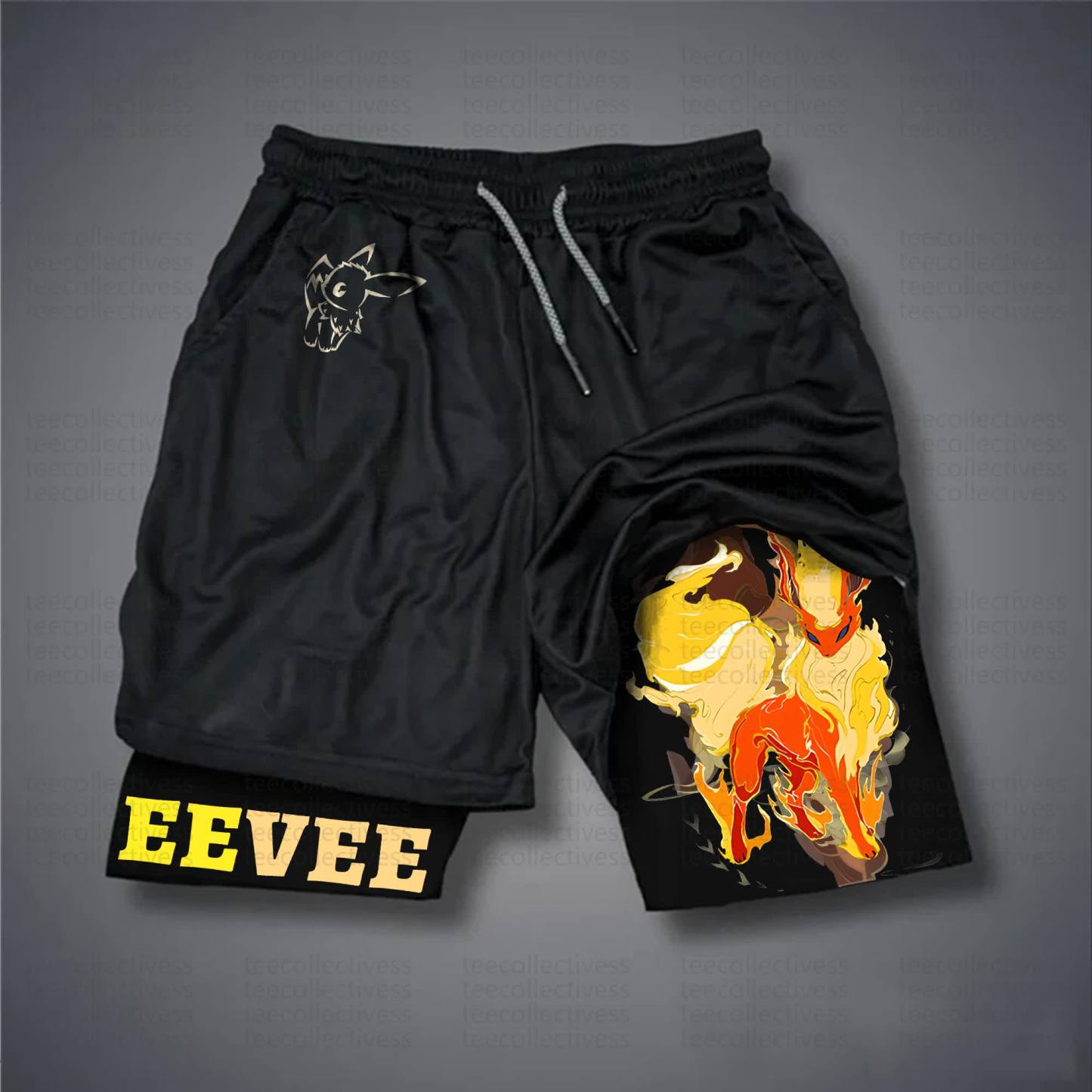 Unisex Casual Anime Streetwear Shorts 丨Demon Slayer X Pokémon