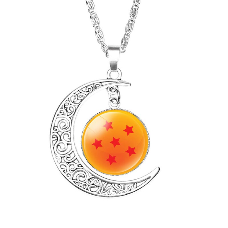 Anime Time Gem Moon Alloy Pendant Necklace-Teegamechanger