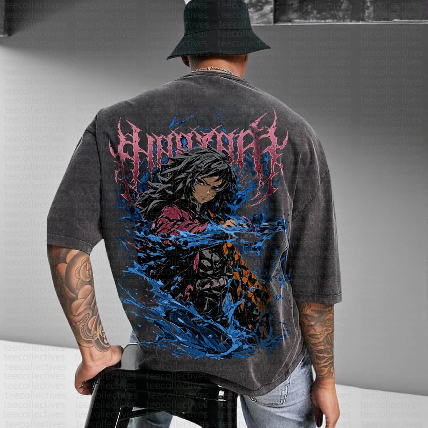 Unisex Anime Inspired Vintage T-Shirt丨Demon Slayer X Pokémon