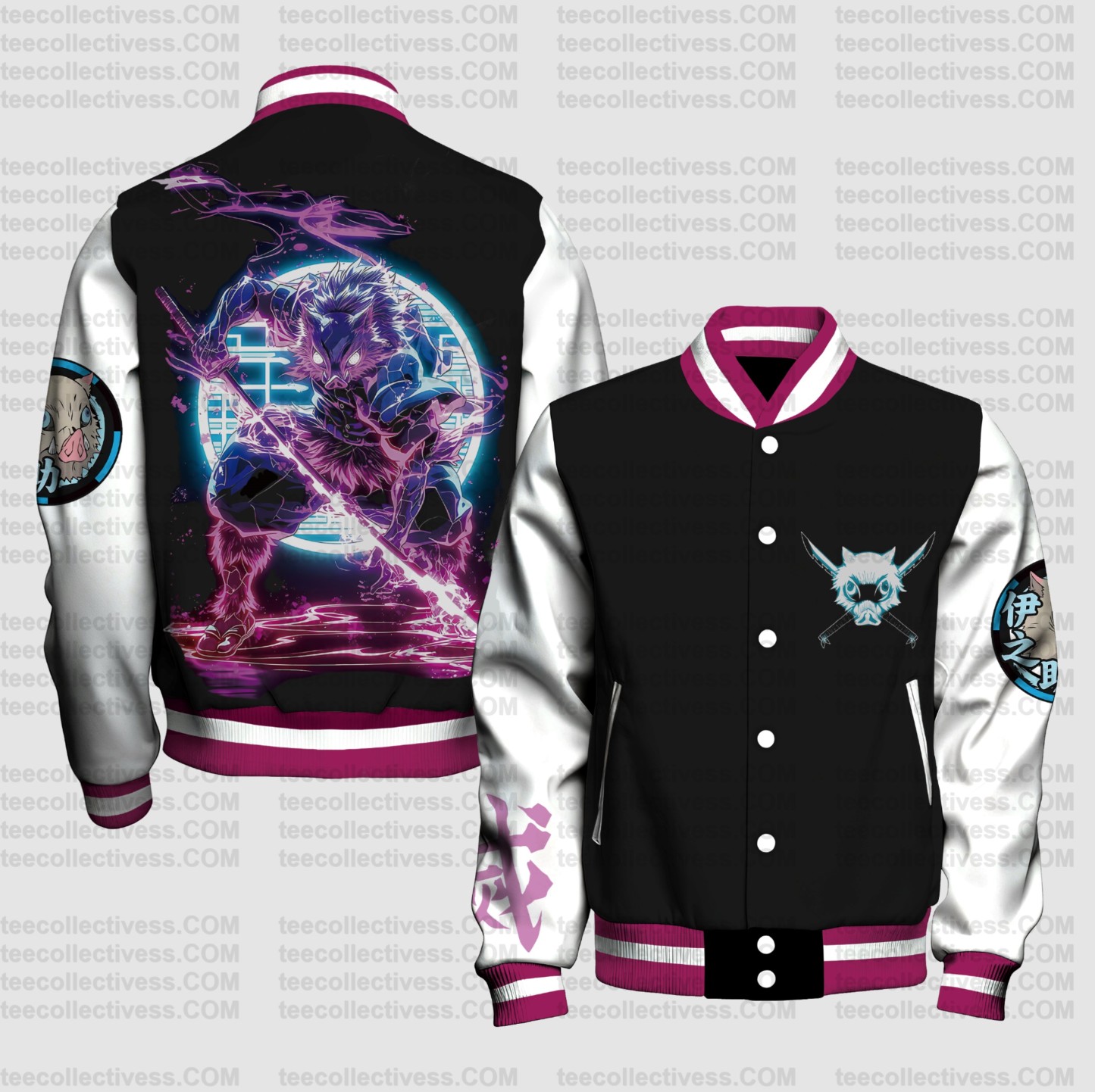 Spring And Autumn Unisex Casual Streetwear Fashion Jacket | Demon Slayer