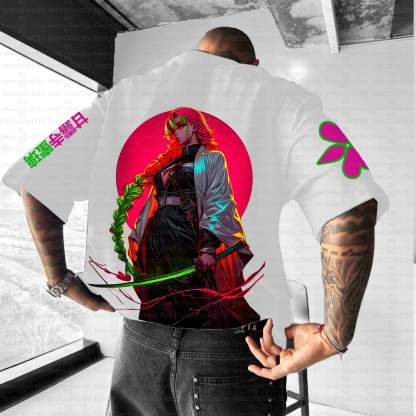 Unisex Anime Inspired Vintage T-Shirt丨Demon Slayer