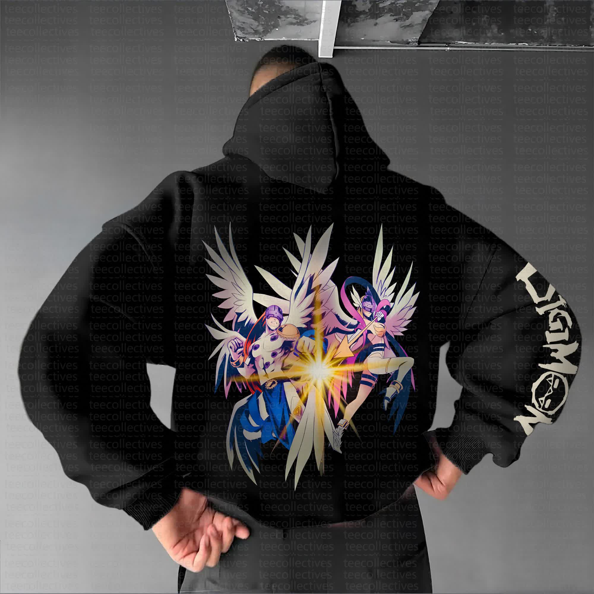 Unisex Anime Graphic Streetwear Vintage Hoodie丨Digimon