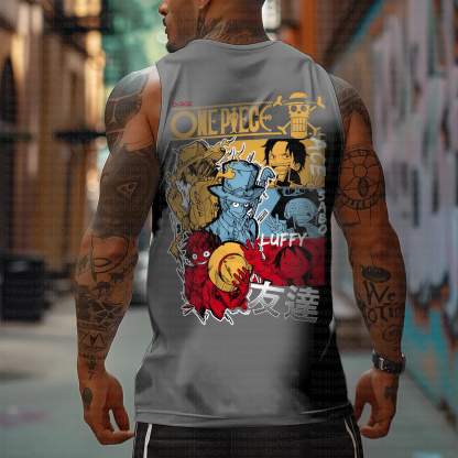 Unisex  “One Piece” Casual Anime  Tank Top
