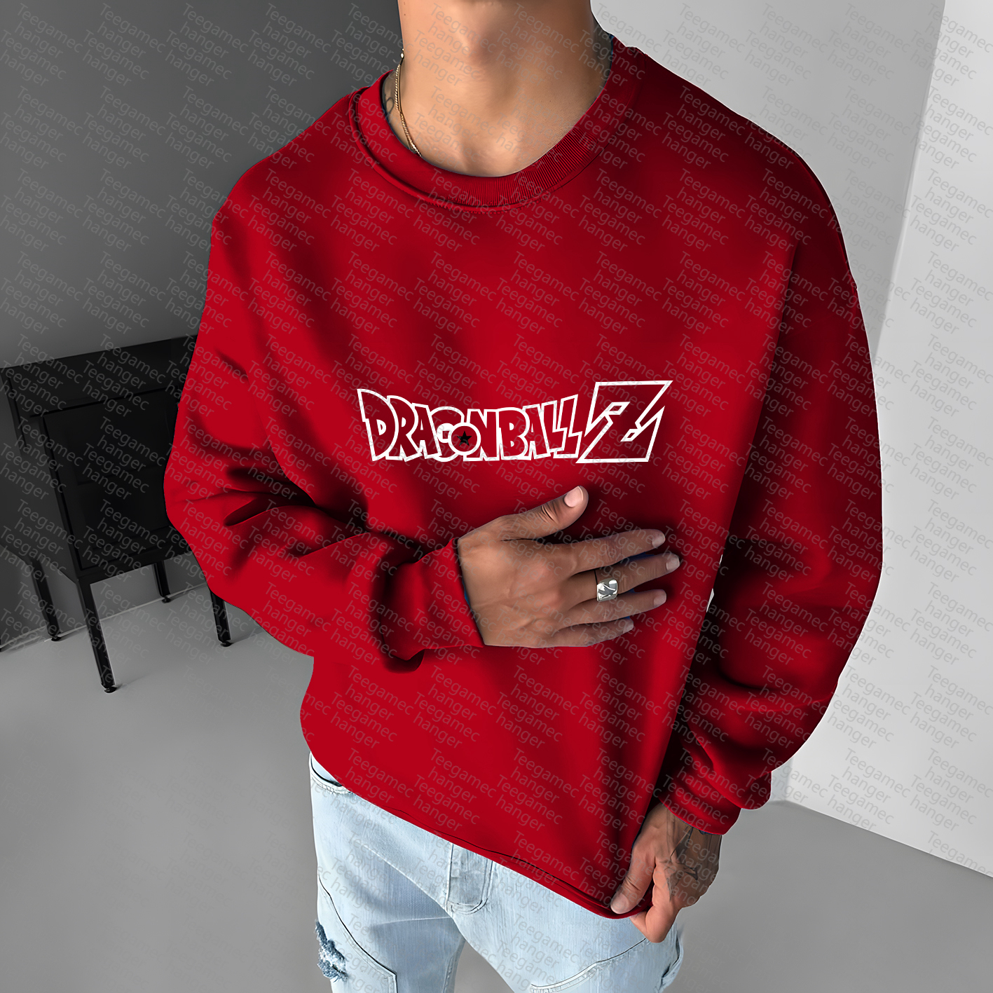 Unisex Anime Graphic Inspired Vintage Sweatshirt