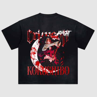 Unisex Fit ANIME Washed T-Shirt