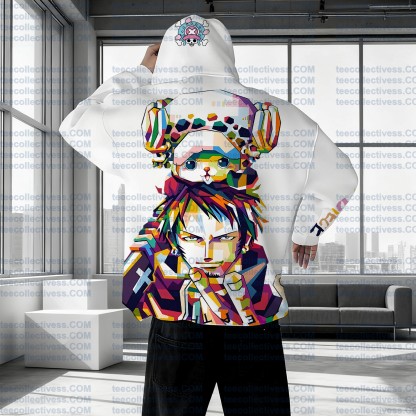 Plus Velvet Unisex Anime Graphic Streetwear Vintage Hoodie