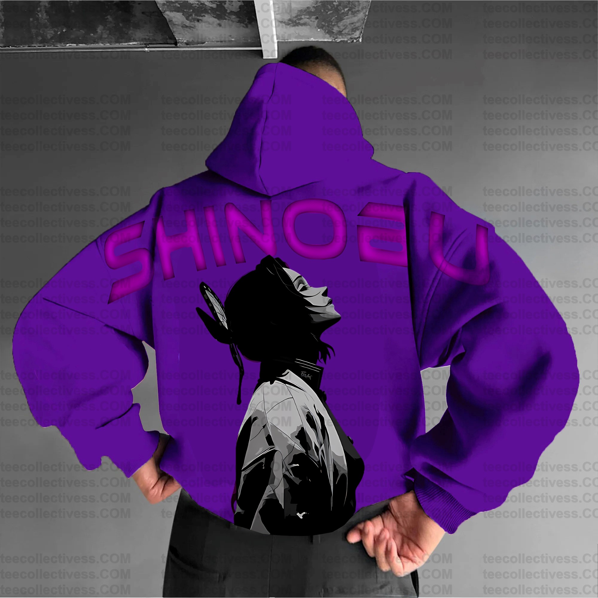 Plus Velvet Unisex Anime Graphic Streetwear Vintage Hoodie
