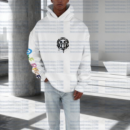 Plus Velvet Unisex Anime Graphic Streetwear Vintage Hoodie