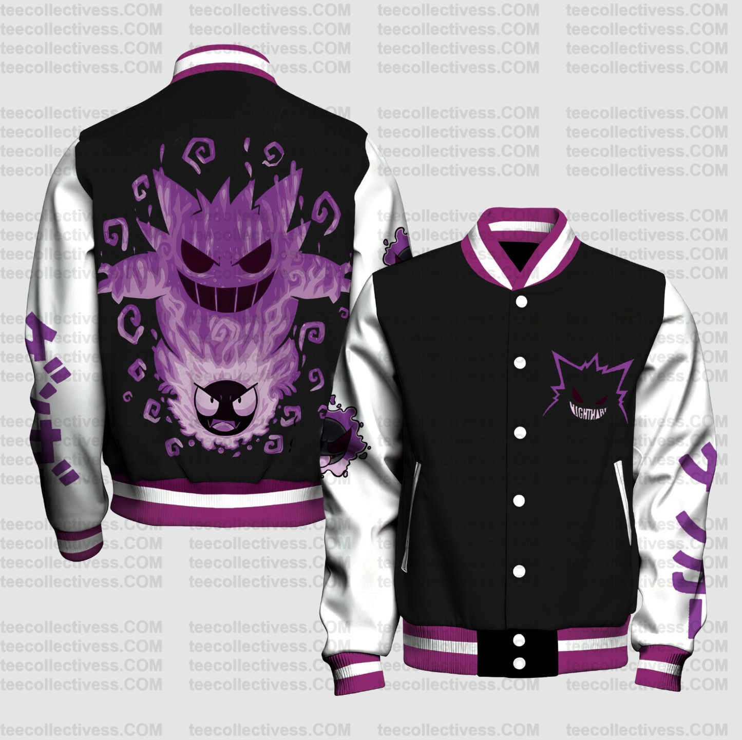 Spring And Autumn Unisex Casual Streetwear Fashion Jacket | Demon Slayer