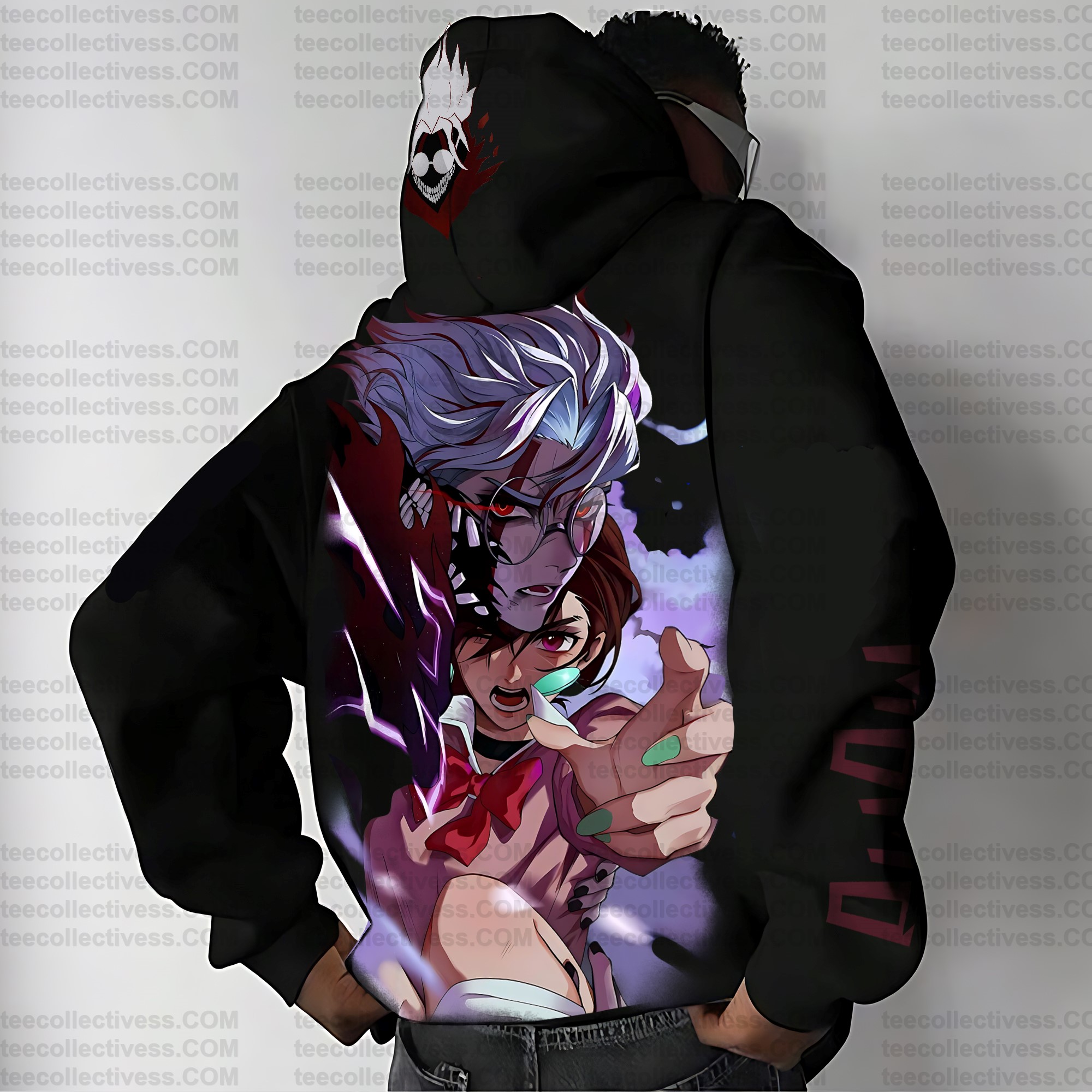 Unisex Anime Print  Casual Oversized Hoodie