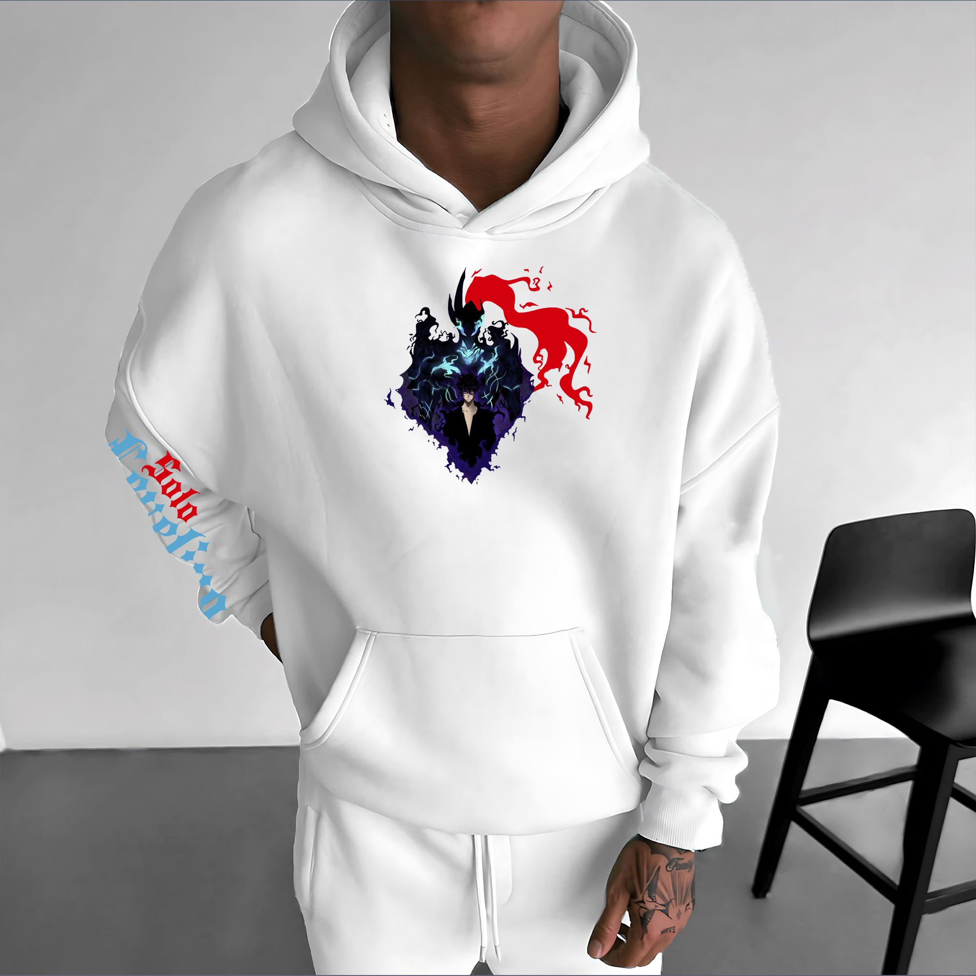 Unisex  ' Solo Leveling '  Anime Graphic Streetwear Vintage Hoodie