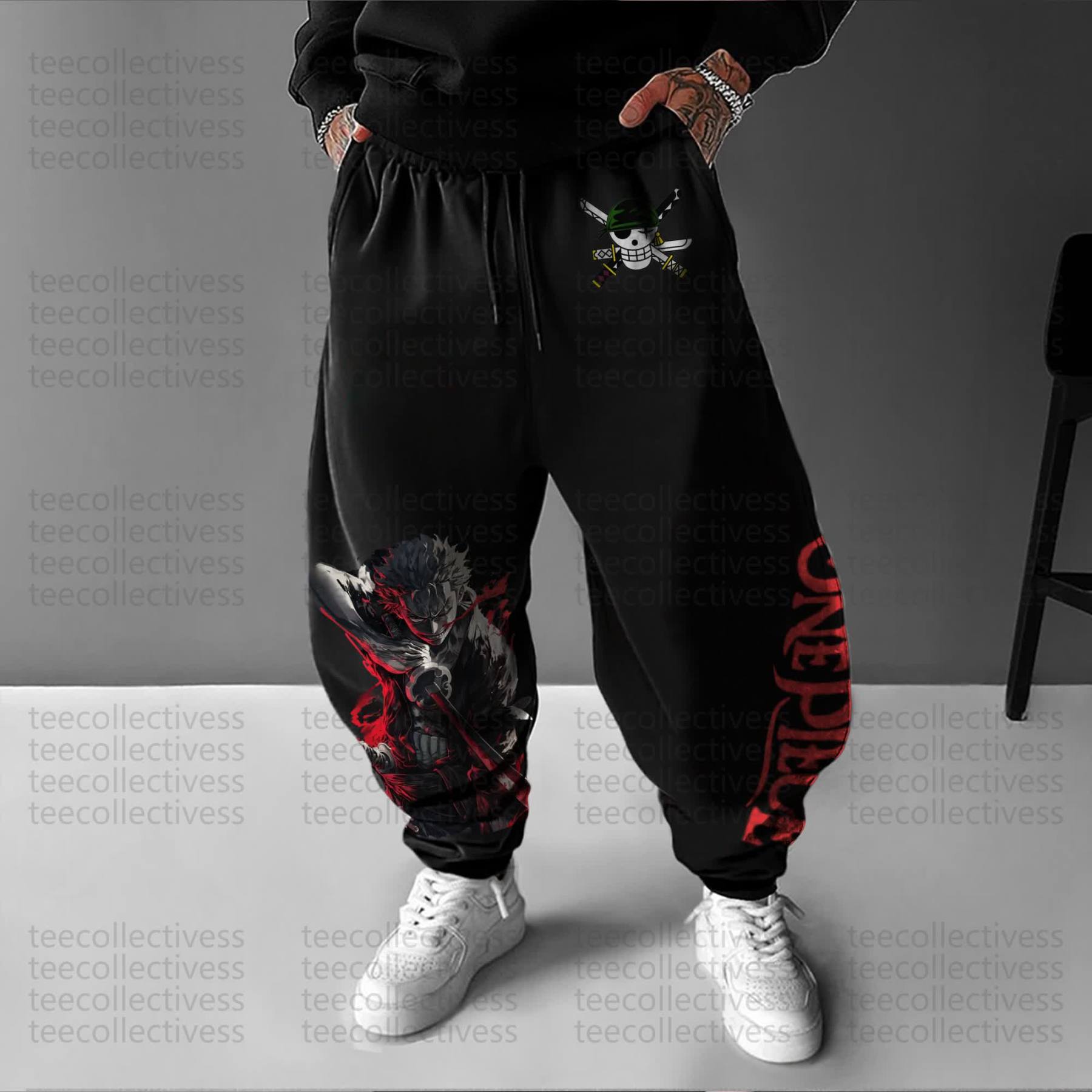 Unisex “One Piece”Anime Printed Gift Oversized Harem Pants