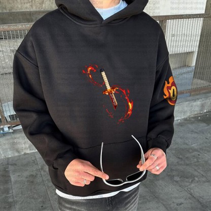 Unisex Graphic Streetwear Vintage Plush Hoodie