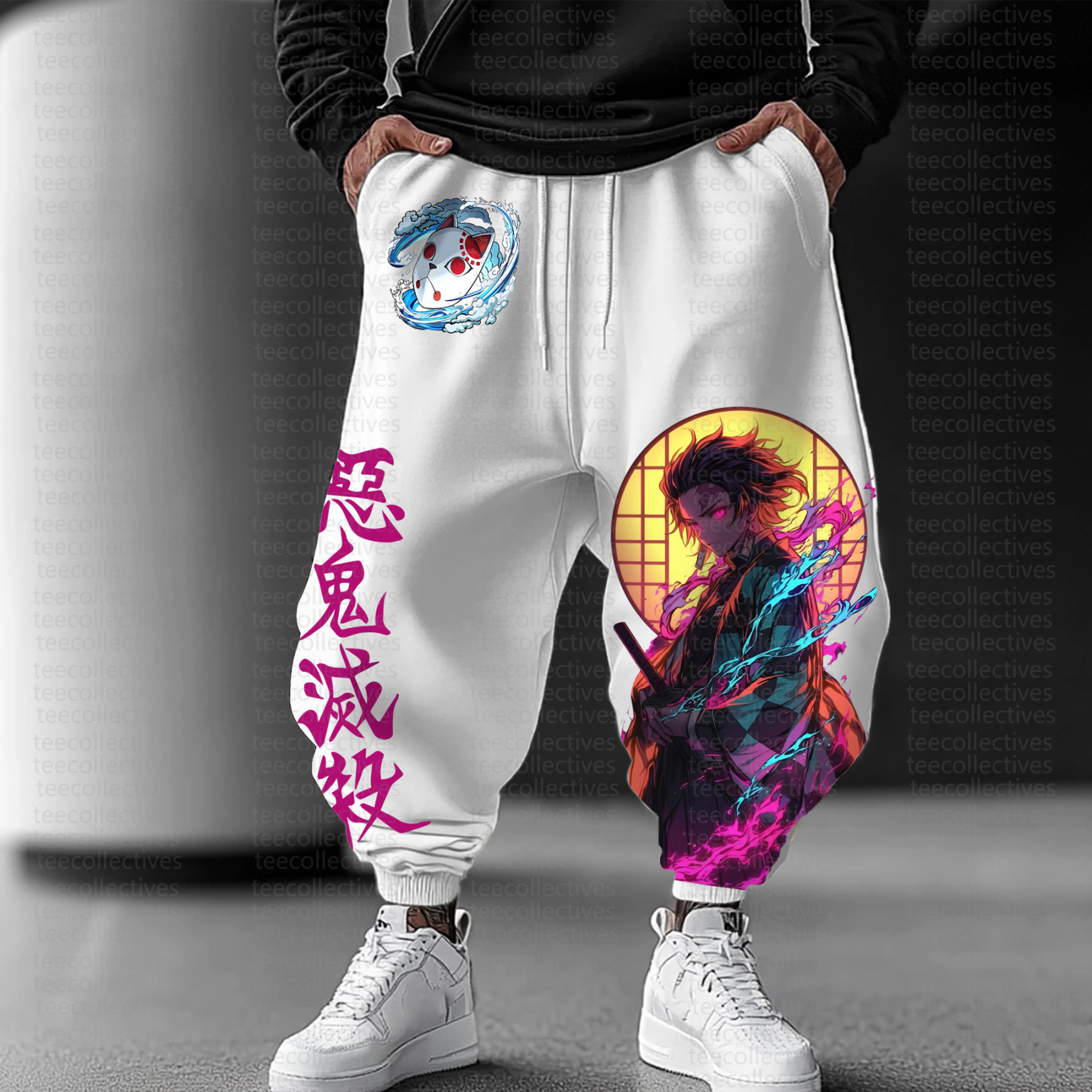 Unisex Anime Inspired Vintage Pants丨Demon Slayer X Pokémon