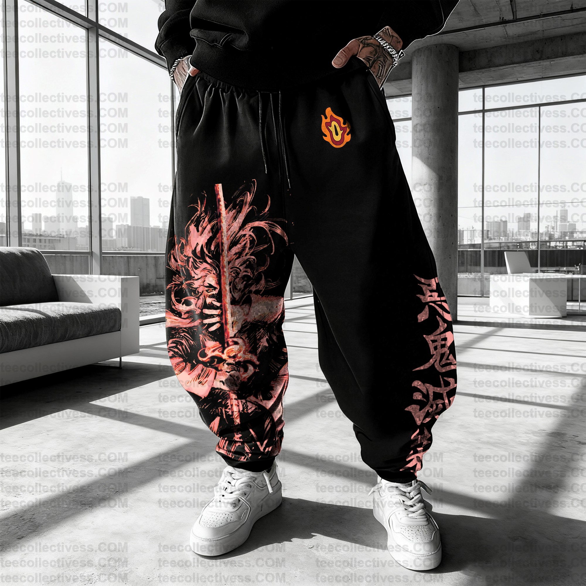 Unisex Casual Anime Streetwear Pants