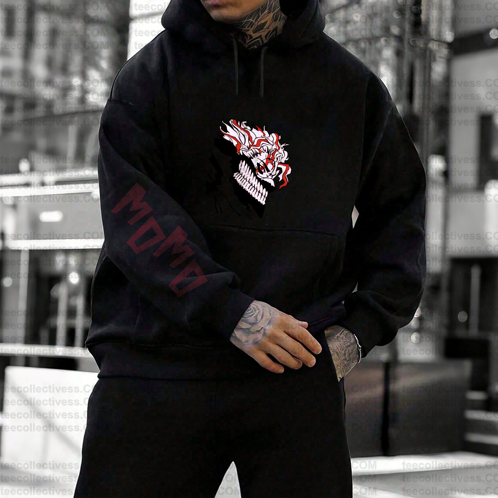 Unisex Anime Print  Casual Oversized Hoodie