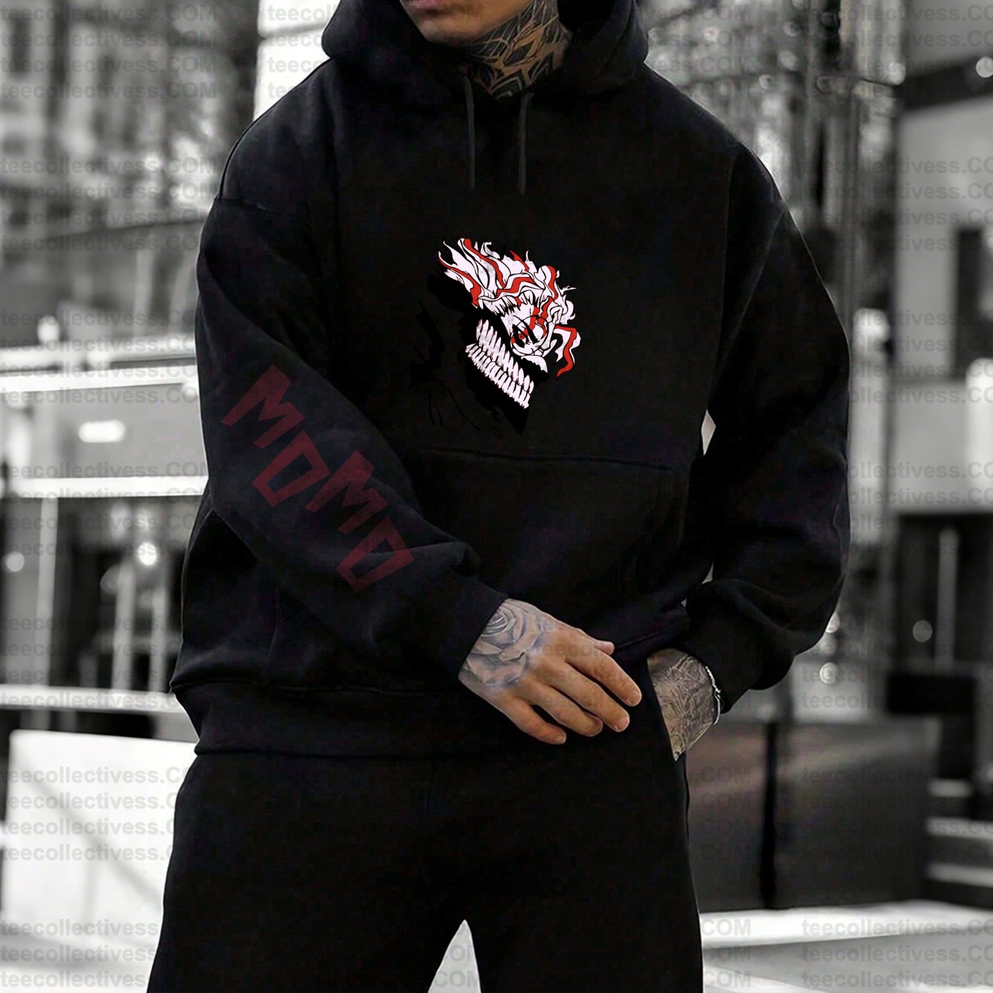 Unisex Anime Print  Casual Oversized Hoodie