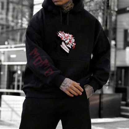 Unisex Anime Print  Casual Oversized Hoodie