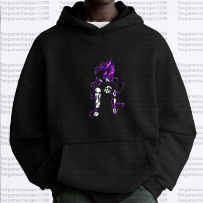 Vintage 3D Direct Inkjet Printed Washed Unisex Plush Hoodie