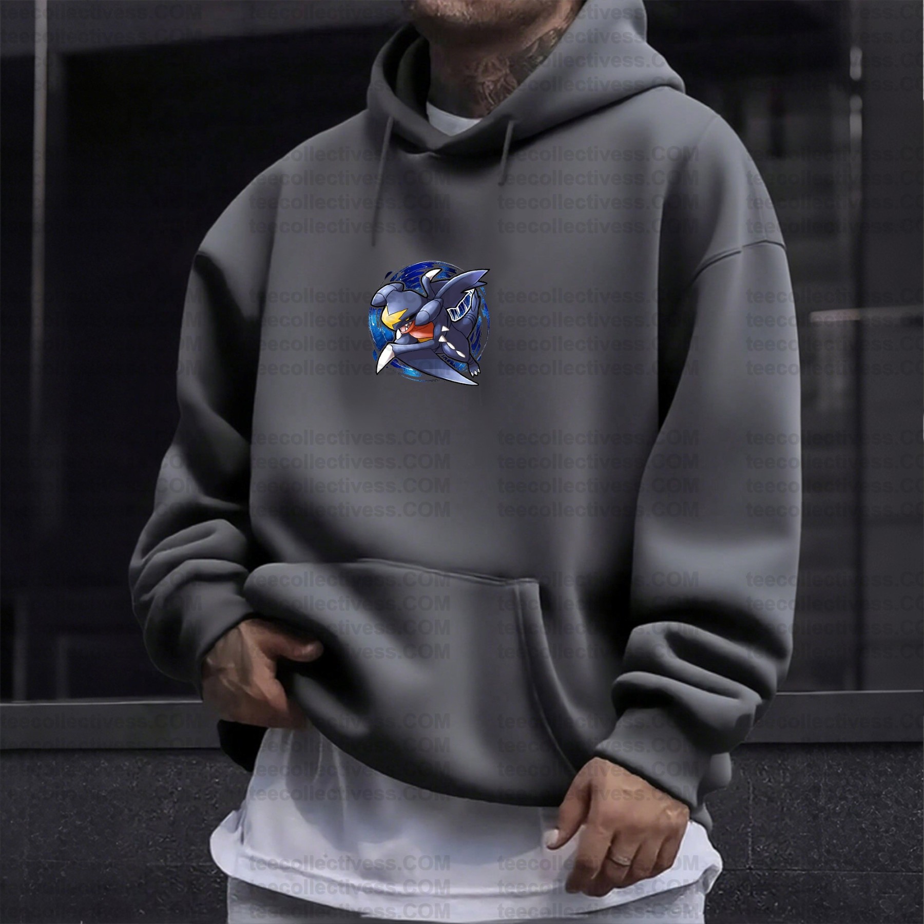 Plus Velvet Unisex Anime Graphic Streetwear Vintage Hoodie