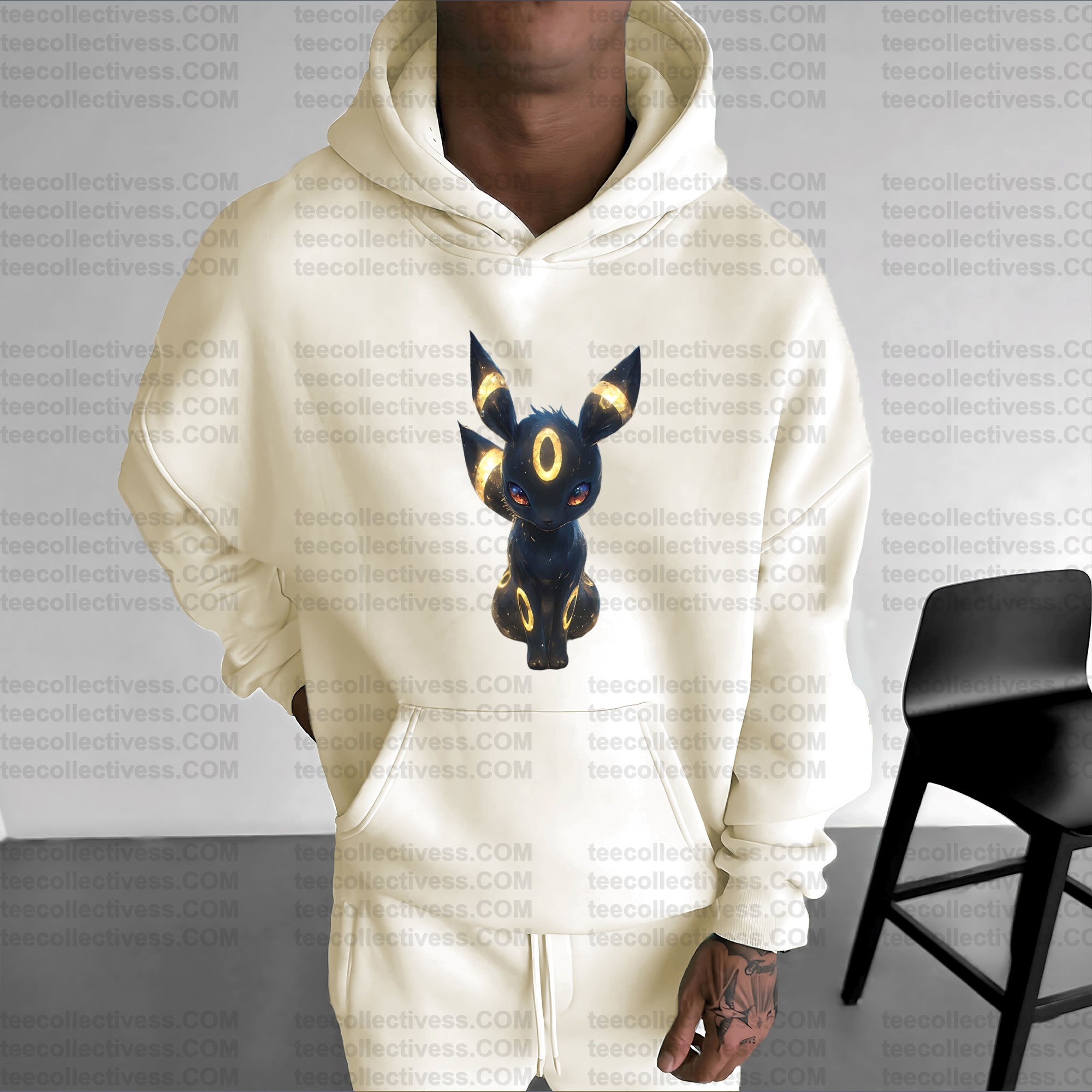 (Pokemon)Plus Velvet Unisex Anime Graphic Streetwear Vintage Hoodie