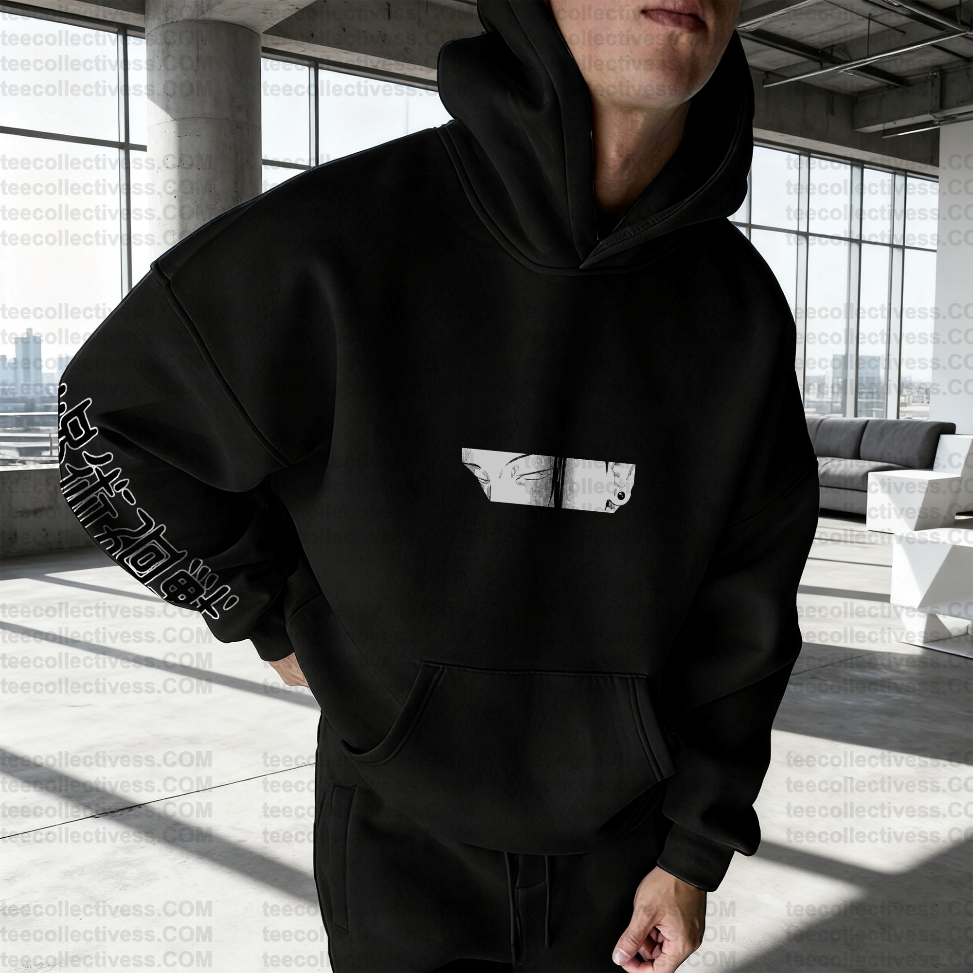 Plus Velvet Unisex Anime Graphic Streetwear Vintage Hoodie