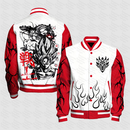 Unisex Vintage Anime Graphic Jacket