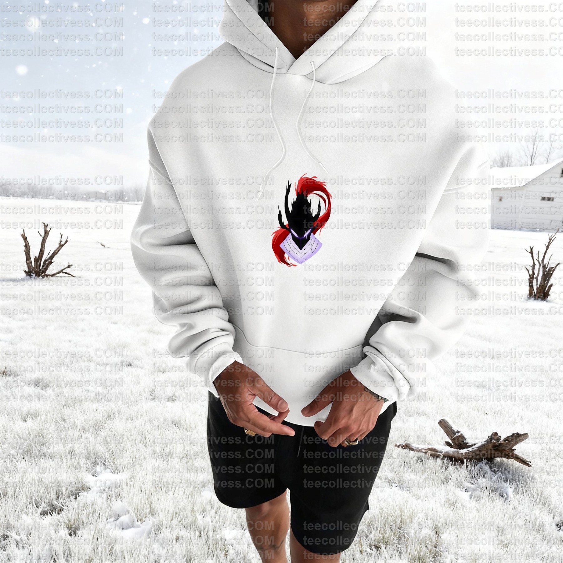 Unisex Anime Graphic Streetwear Wintage Plush Hoodie