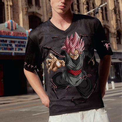 Unisex  “DRAGON BALL” Anime Style Retro I Mesh T-Shirt