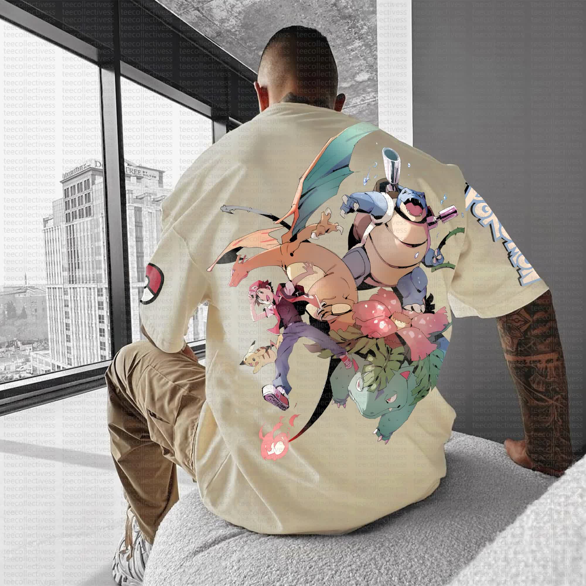 Unisex  "Pokémon" Anime Inspired Vintage T-Shirt