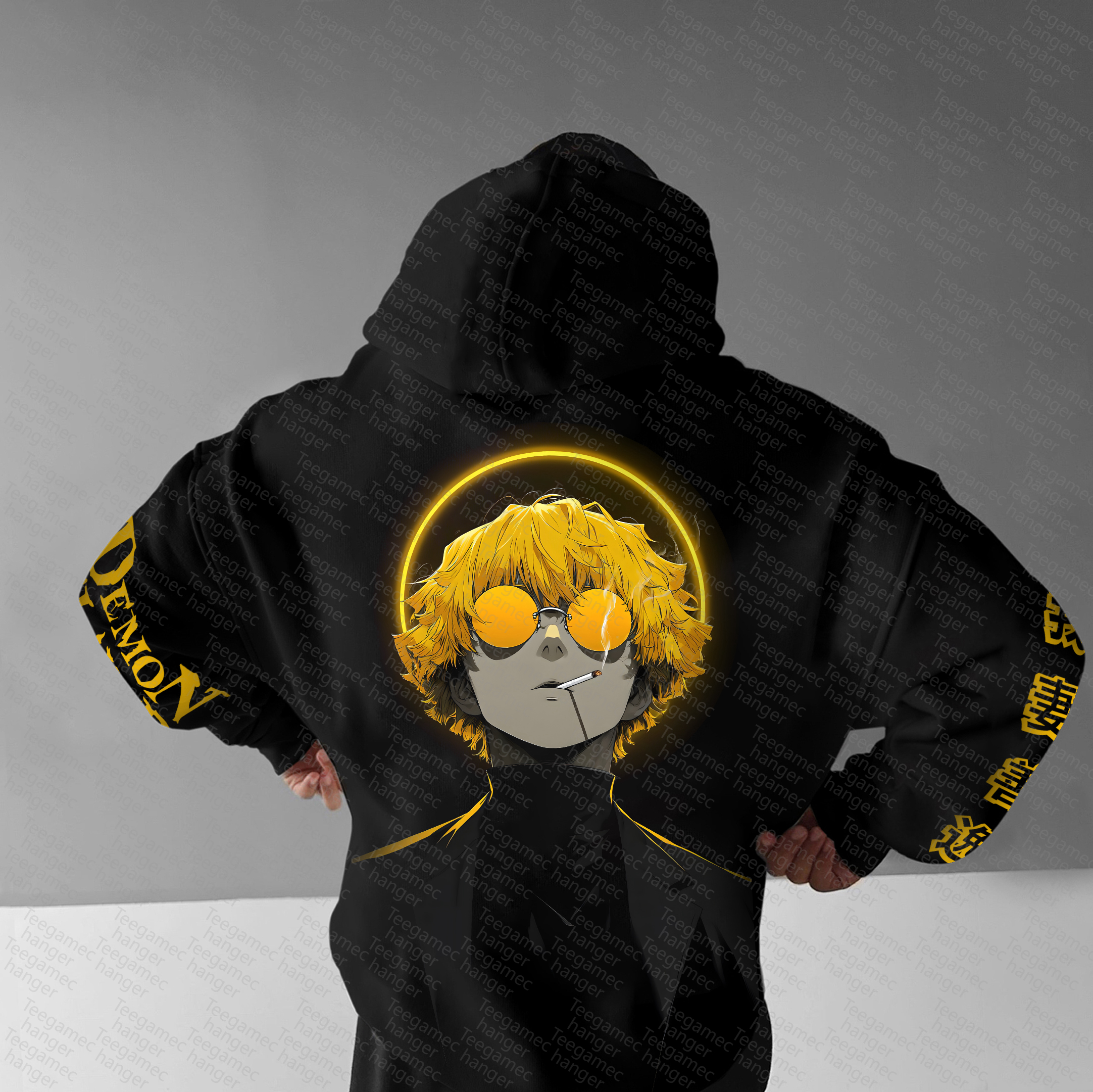 Unisex “Demon Slayer” Anime Graphic Streetwear Vintage Hoodie