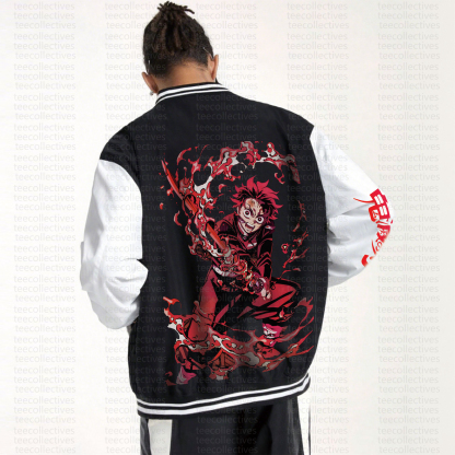 Spring And Autumn Unisex Casual Streetwear Fashion Jacket | Demon Slayer