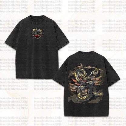 Vintage 3D Direct Inkjet Printed Washed Unisex T-Shirt